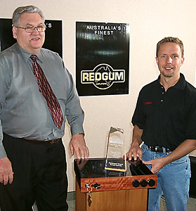 Karl Schaefer accepts the SoundStage Live! 'Best Product Debut' award